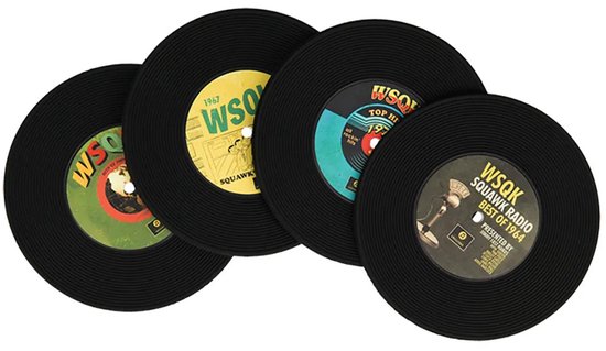 Vinyl platen onderzetters: een muzikaal accent voor op tafel
